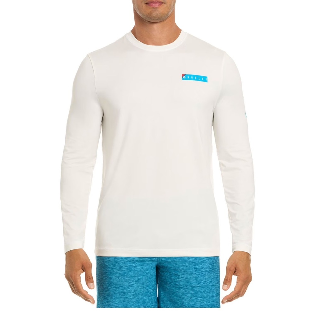 Hurley White Long Sleeve Performance Tee